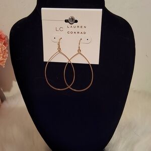 LC Lauren Conrad Elegant Gold Hoop Earrings